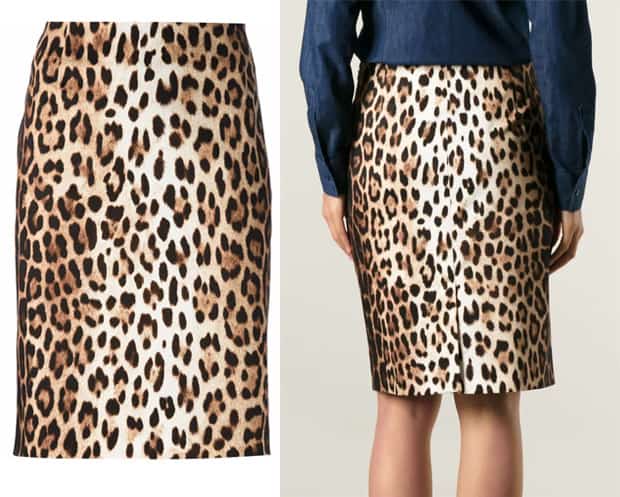 How to Wear Leopard Print Pencil Skirt Like Victoria Beckham